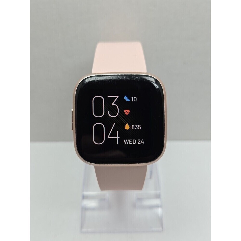 Fitbit Versa 2 Smartwatch Pink 40mm Alexa WR50M Always On Display No Charger